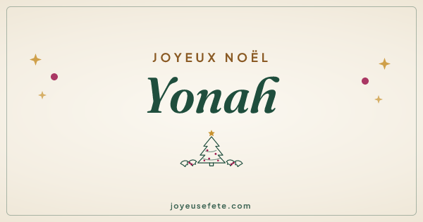 Image « Joyeux Noël Yonah » au format large
