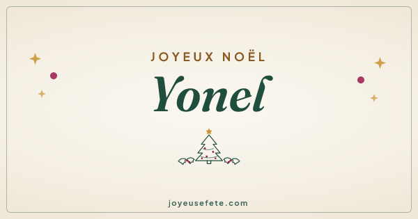 Image « Joyeux Noël Yonel » au format large