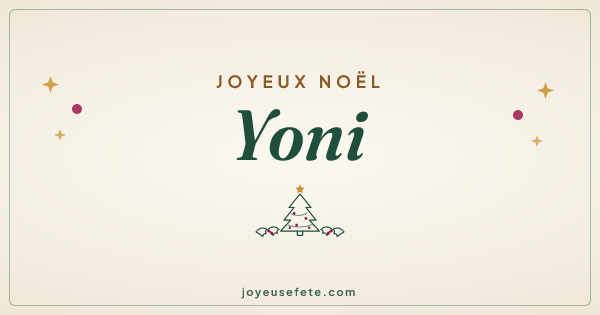 Image « Joyeux Noël Yoni » au format large