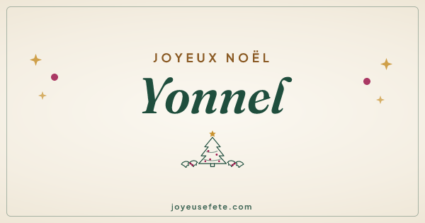 Image « Joyeux Noël Yonnel » au format large
