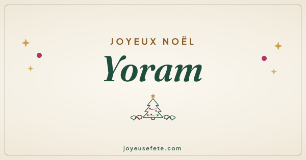 Image « Joyeux Noël Yoram » au format large