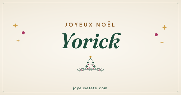 Image « Joyeux Noël Yorick » au format large
