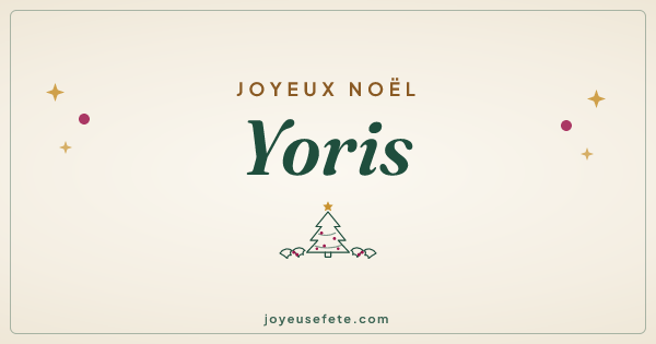 Image « Joyeux Noël Yoris » au format large