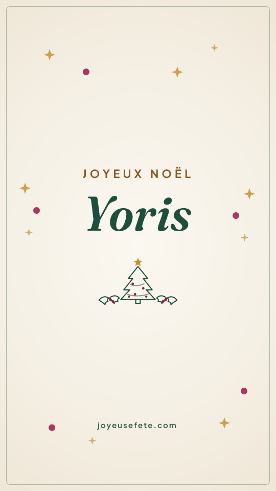 Image « Joyeux Noël Yoris » au format story