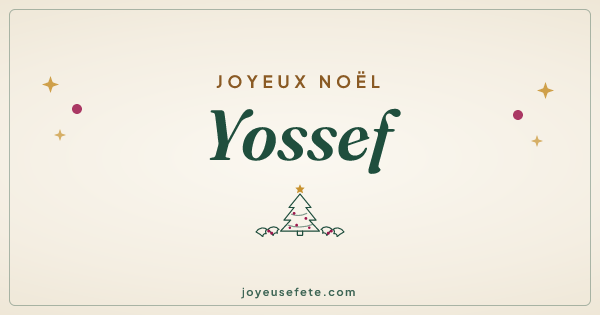 Image « Joyeux Noël Yossef » au format large