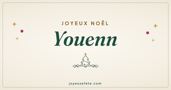 Image « Joyeux Noël Youenn » au format large
