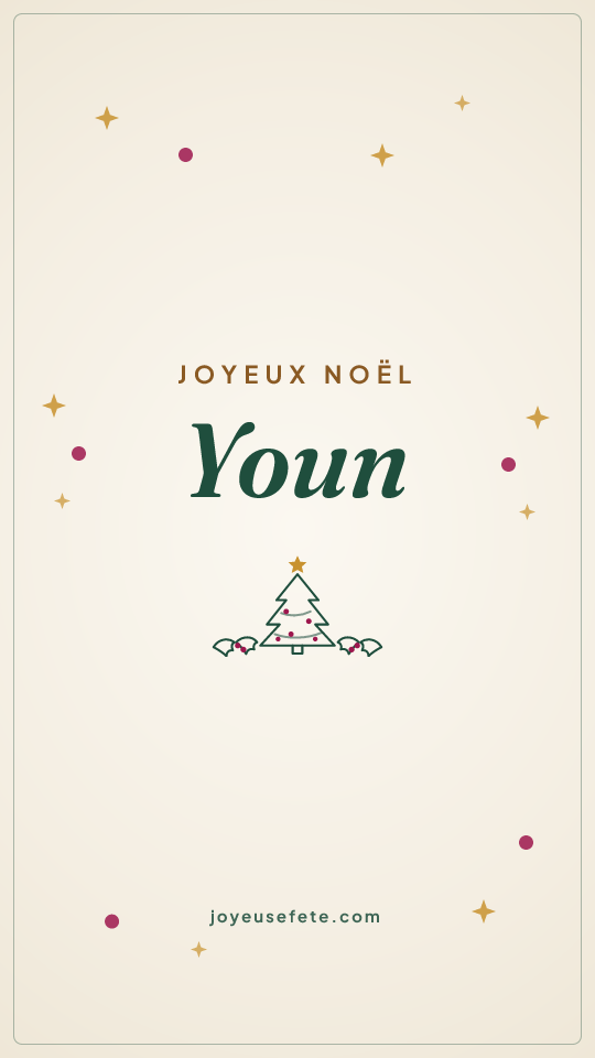 Image « Joyeux Noël Youn » au format story