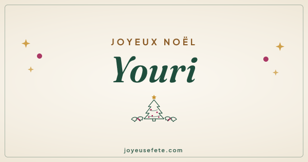 Image « Joyeux Noël Youri » au format large