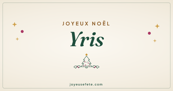 Image « Joyeux Noël Yris » au format large