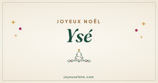 Image « Joyeux Noël Ysé » au format large
