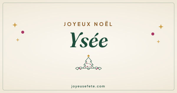 Image « Joyeux Noël Ysée » au format large