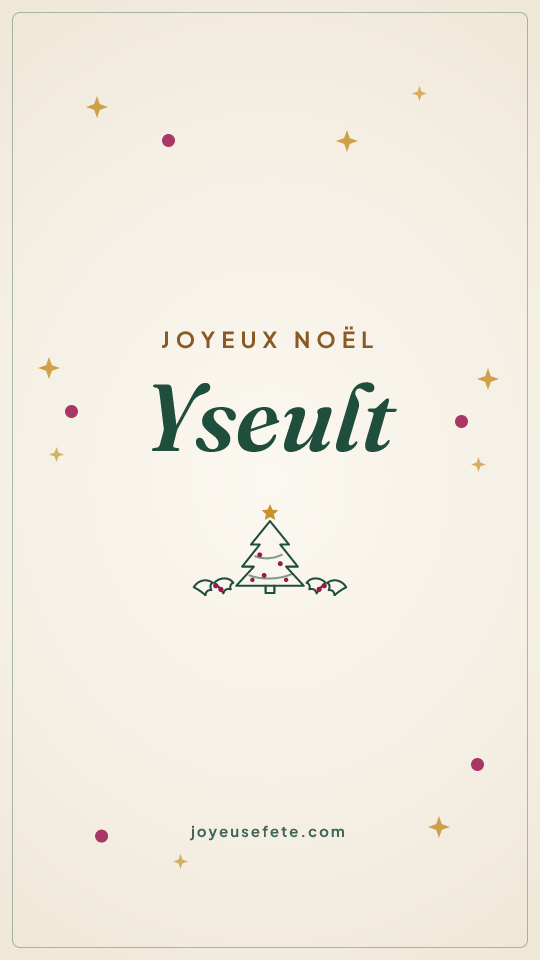 Image « Joyeux Noël Yseult » au format story