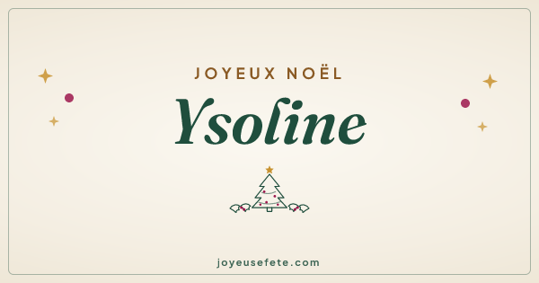 Image « Joyeux Noël Ysoline » au format large
