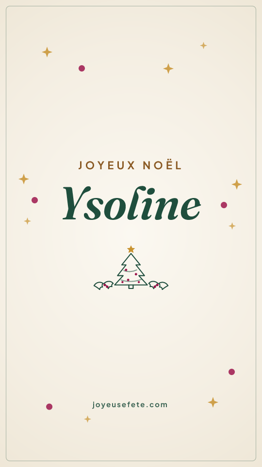 Image « Joyeux Noël Ysoline » au format story