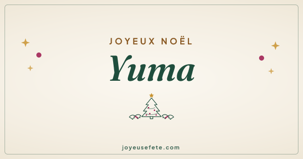 Image « Joyeux Noël Yuma » au format large