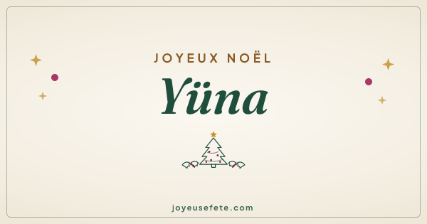 Image « Joyeux Noël Yüna » au format large