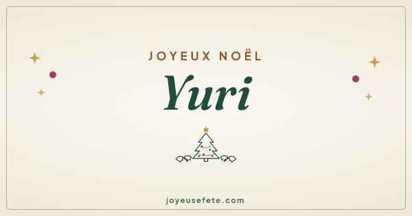 Image « Joyeux Noël Yuri » au format large