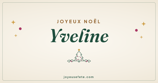 Image « Joyeux Noël Yveline » au format large