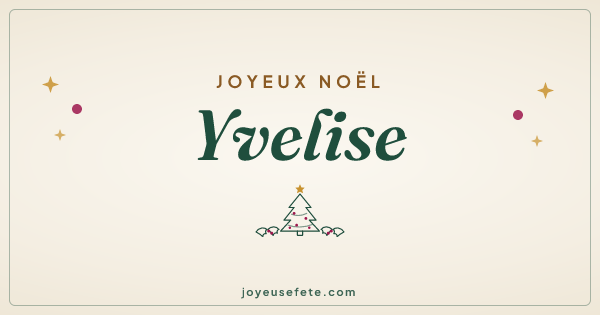 Image « Joyeux Noël Yvelise » au format large