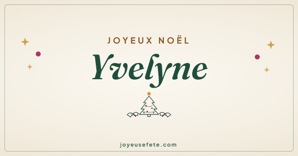 Image « Joyeux Noël Yvelyne » au format large