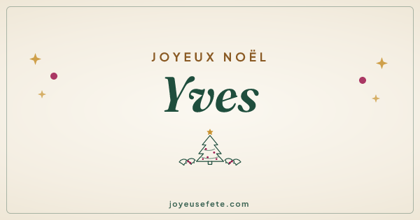 Image « Joyeux Noël Yves » au format large