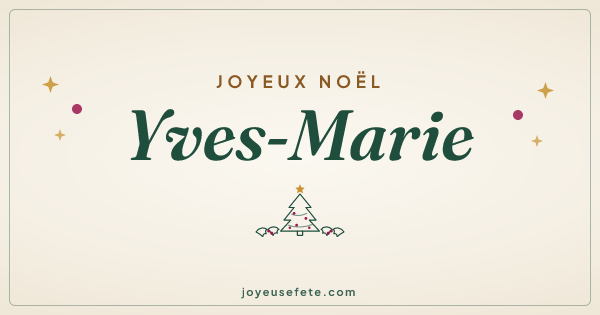 Image « Joyeux Noël Yves-Marie » au format large