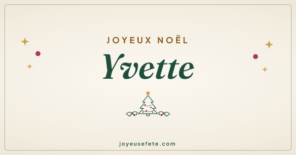 Image « Joyeux Noël Yvette » au format large