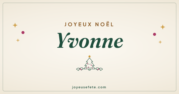 Image « Joyeux Noël Yvonne » au format large
