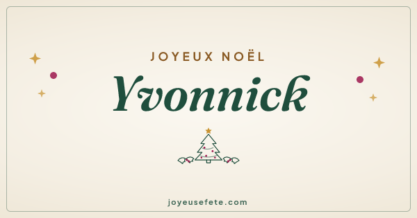 Image « Joyeux Noël Yvonnick » au format large