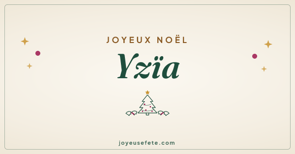 Image « Joyeux Noël Yzïa » au format large