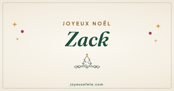 Image « Joyeux Noël Zack » au format large