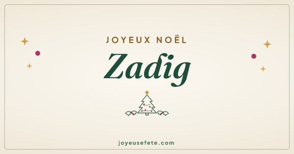Image « Joyeux Noël Zadig » au format large