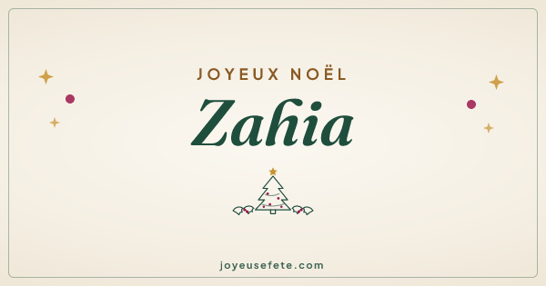 Image « Joyeux Noël Zahia » au format large