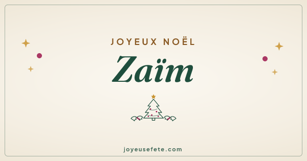 Image « Joyeux Noël Zaïm » au format large