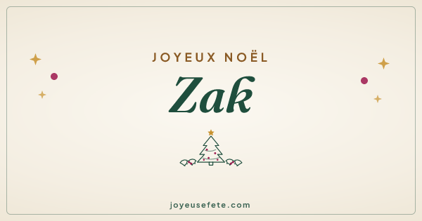 Image « Joyeux Noël Zak » au format large