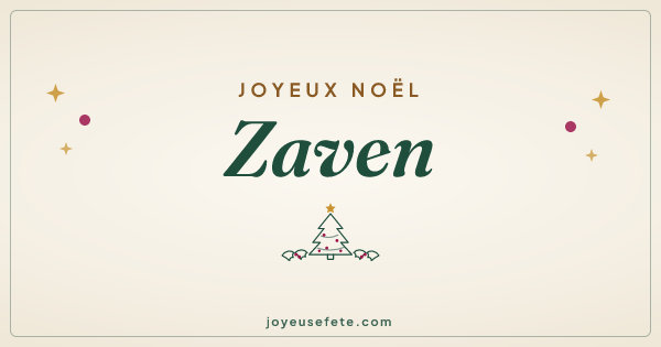 Image « Joyeux Noël Zaven » au format large