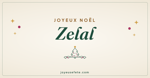 Image « Joyeux Noël Zelal » au format large