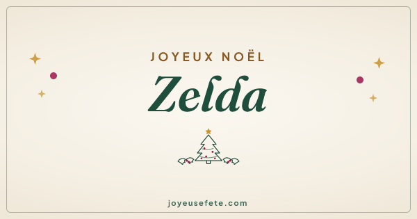 Image « Joyeux Noël Zelda » au format large