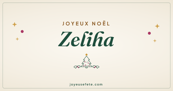 Image « Joyeux Noël Zeliha » au format large