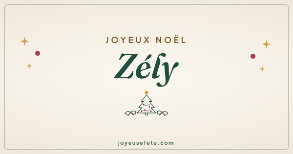 Image « Joyeux Noël Zély » au format large