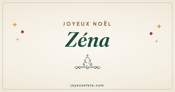Image « Joyeux Noël Zéna » au format large