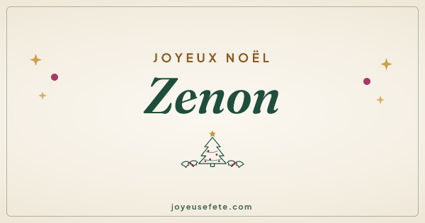 Image « Joyeux Noël Zenon » au format large