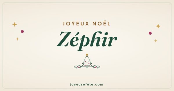 Image « Joyeux Noël Zéphir » au format large