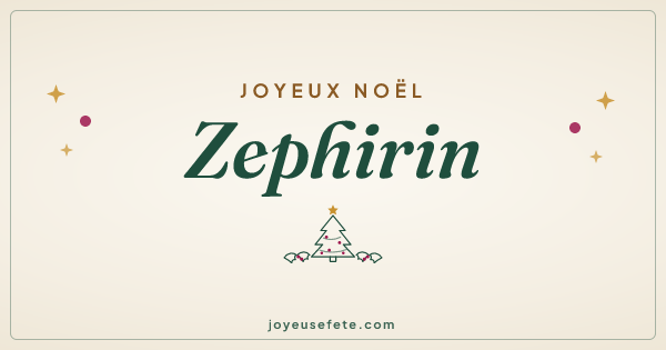 Image « Joyeux Noël Zephirin » au format large