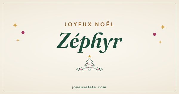 Image « Joyeux Noël Zéphyr » au format large