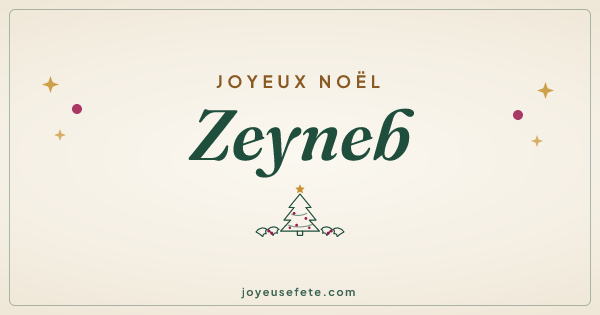 Image « Joyeux Noël Zeyneb » au format large
