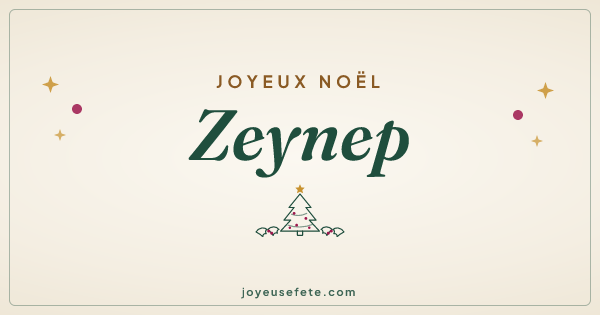 Image « Joyeux Noël Zeynep » au format large