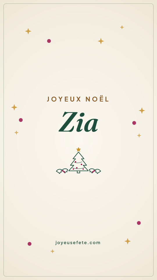 Image « Joyeux Noël Zia » au format story