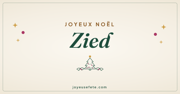 Image « Joyeux Noël Zied » au format large