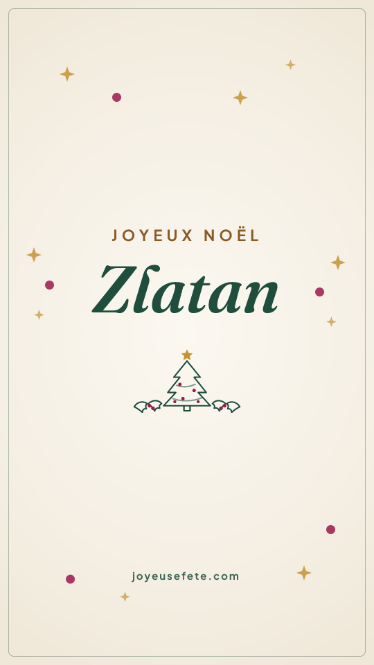 Image « Joyeux Noël Zlatan » au format story